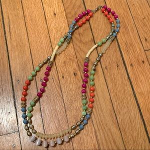 Anthropologie multi color necklace